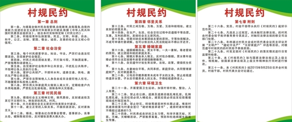 村規(guī)民約制度