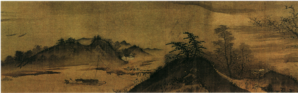 山水名畫書畫蕭湘八景圖第五部分