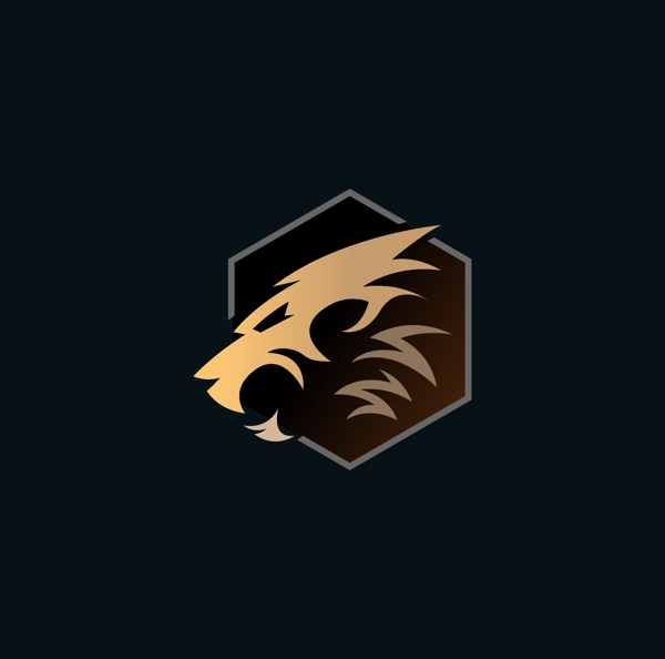 獅子的頭標志logo