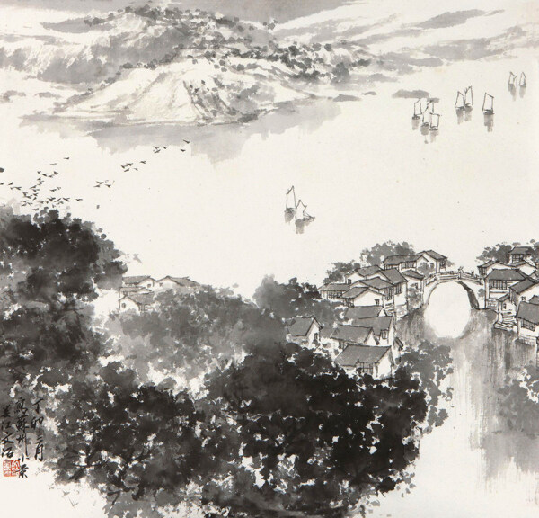 綠葉水滴