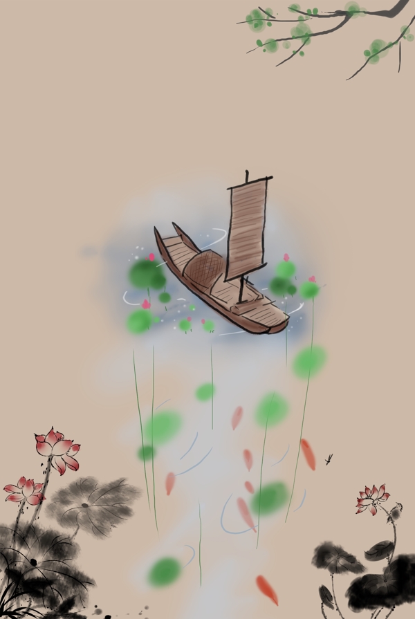 復(fù)古風(fēng)黃色海報(bào)banner背景