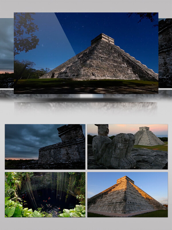 古代玛雅文明遗迹金字塔高清实拍视频