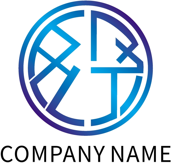 藍(lán)色漸變商業(yè)logo