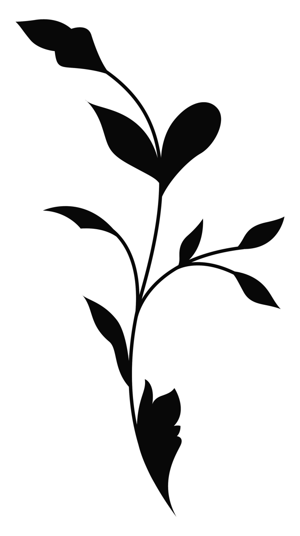黑色形狀的花