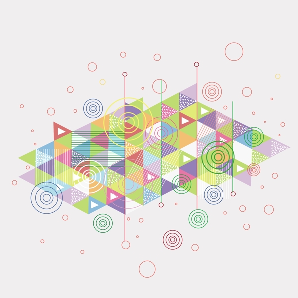 彩色几何抽象的背景AI矢量元素