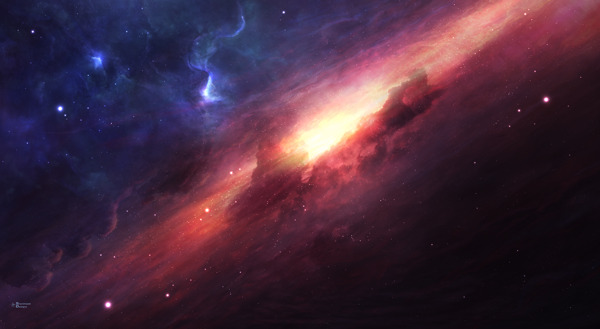 宇宙爆炸星河背景图