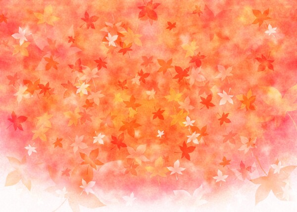 秋季红枫叶海报背景