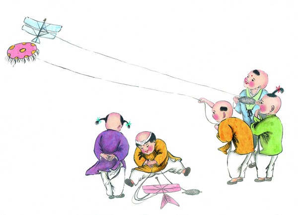 放風(fēng)箏欣賞圖