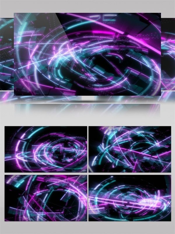 紫光螺旋高清视频素材