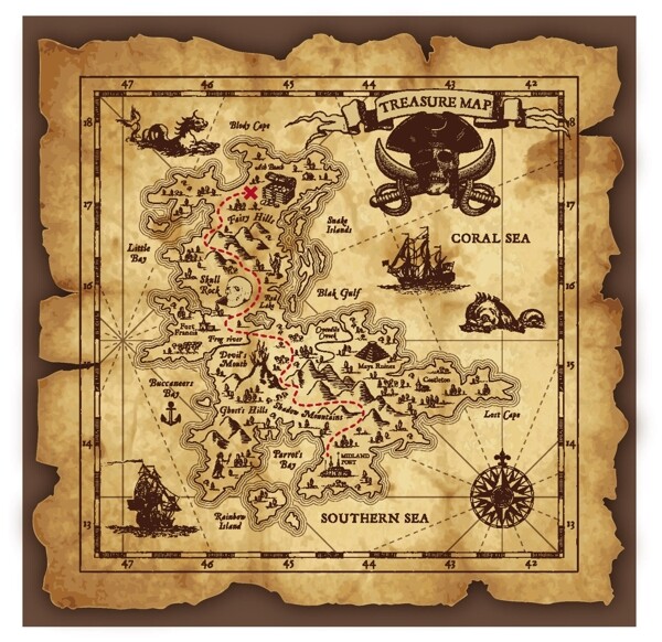 海盗地形图