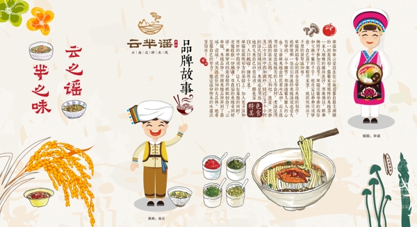 米線背景墻
