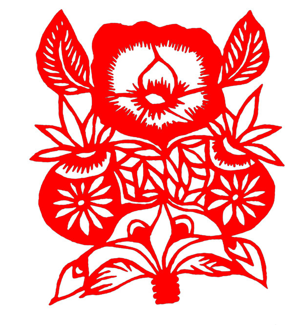 窗花剪紙民間美術(shù)0031