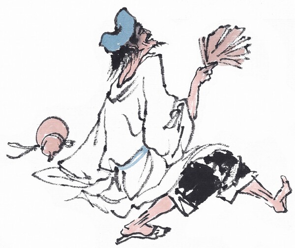 古代人物水墨畫