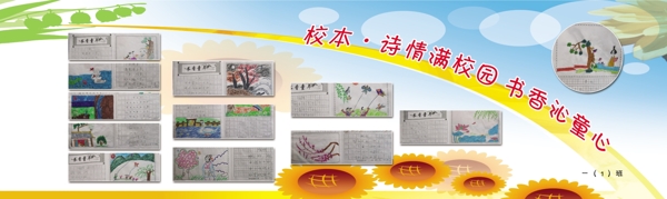 校園展板圖片