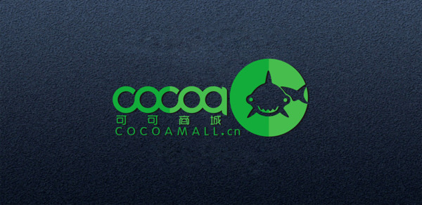 品牌標(biāo)志扁平化鯊魚(yú)cocoa圖標(biāo)