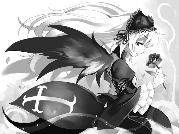 黑白少女