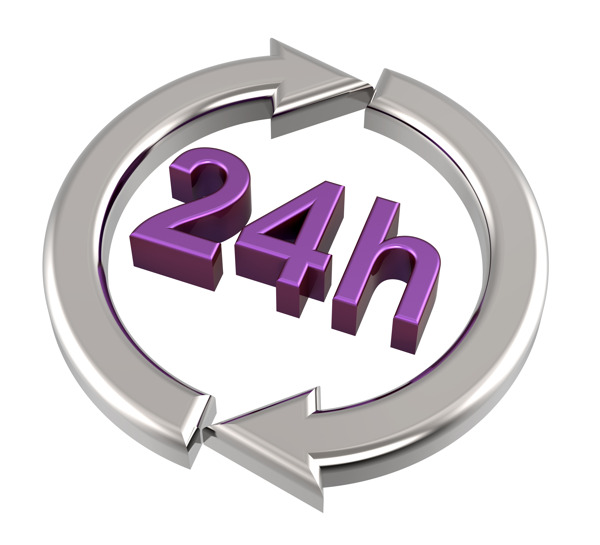 24小時送貨的跡象