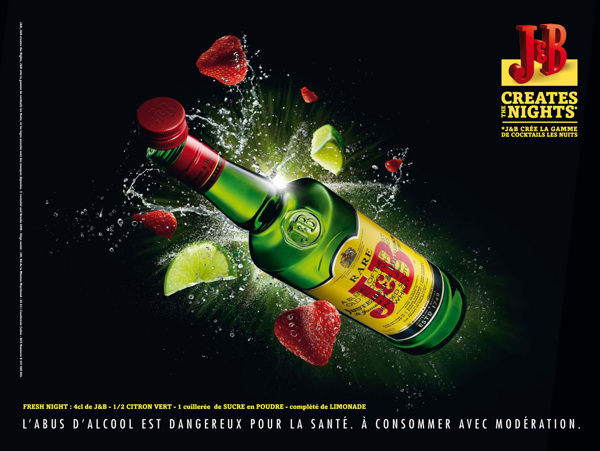 外国酒类饮品品牌平面创意欣赏图片