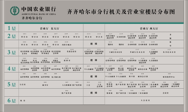 農(nóng)業(yè)銀行樓層vi展板設計圖片