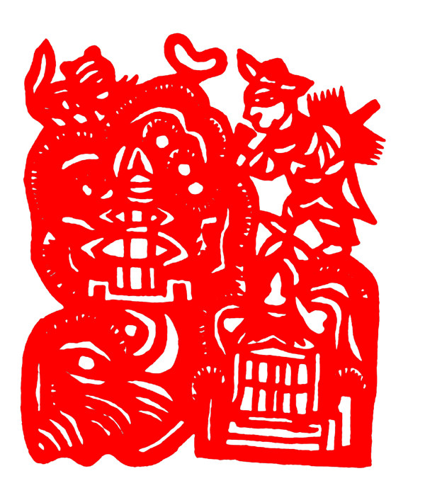 窗花剪紙民間美術(shù)0034