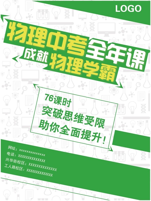 物理學(xué)霸中考全年課海報(bào)