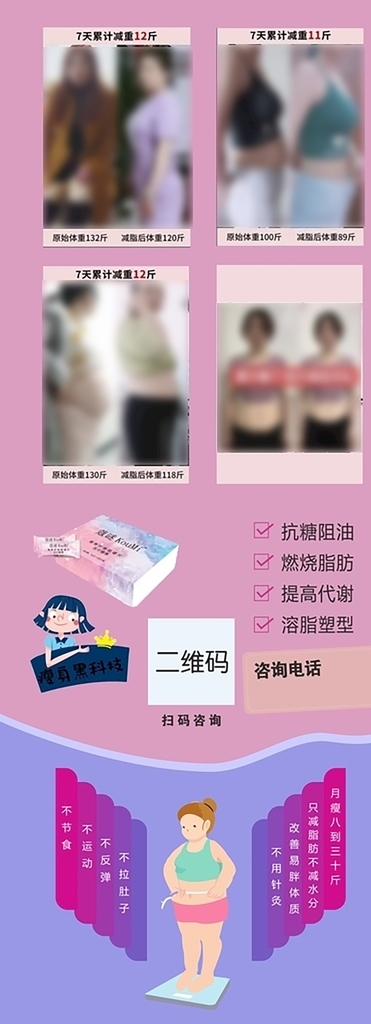 減肥易拉寶