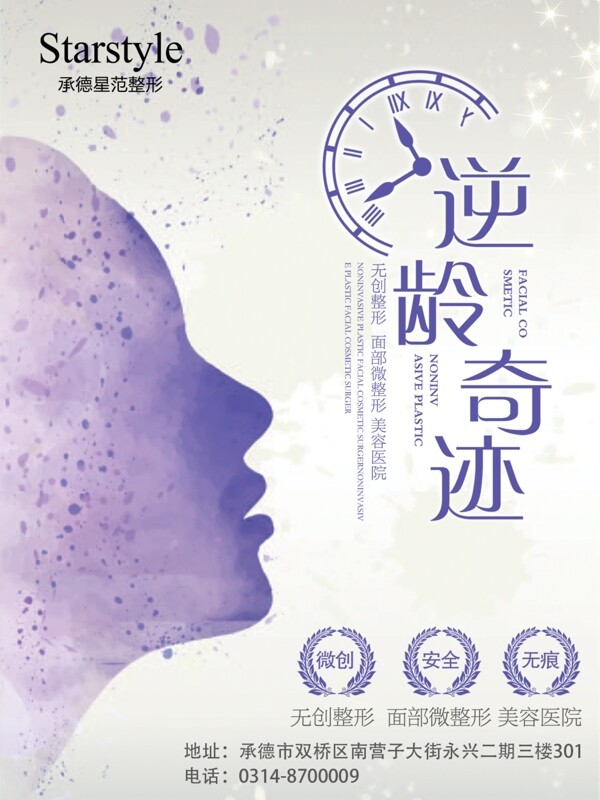整形醫(yī)美微整美容海報(bào)