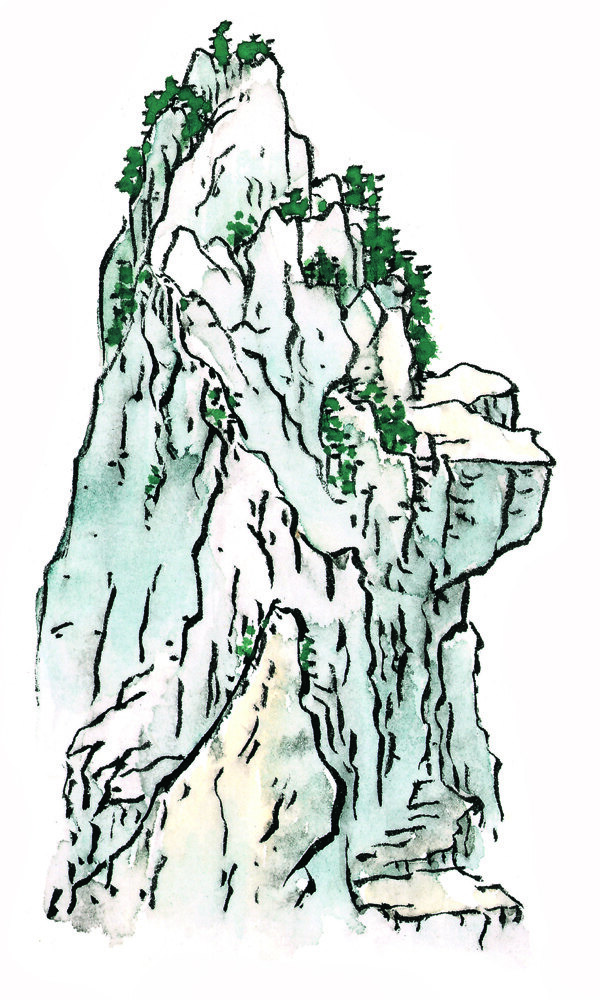 水墨山水畫圖片