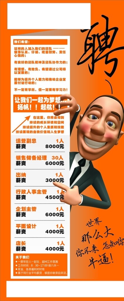 招聘海報