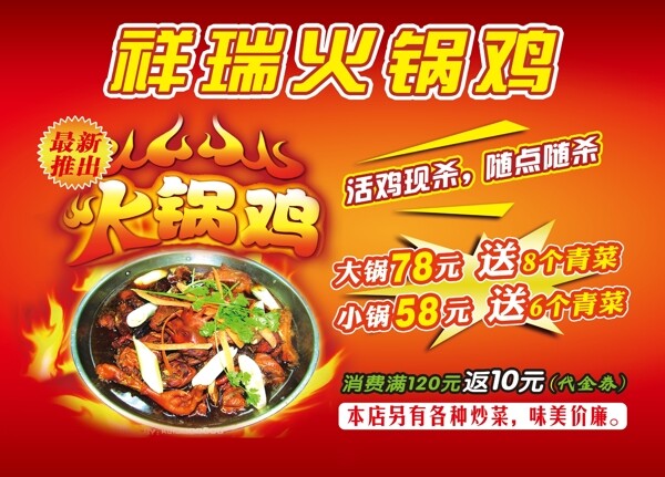 火鍋雞彩頁圖片