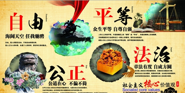 社會主義核心價值觀圖片