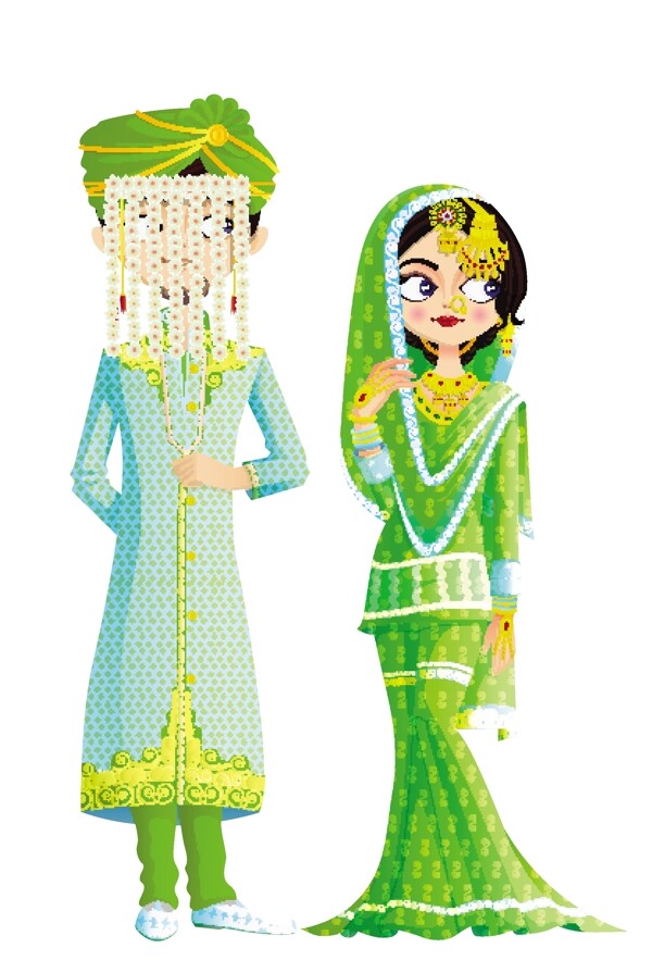 传统印度婚礼服饰