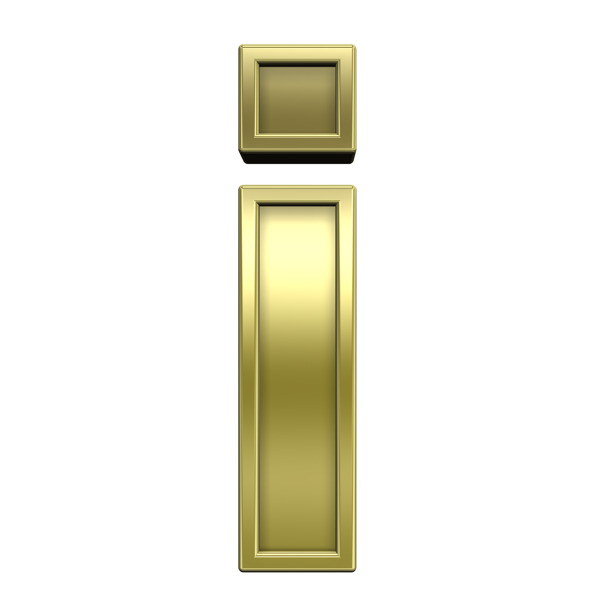 小寫字母從閃亮的金框字符集