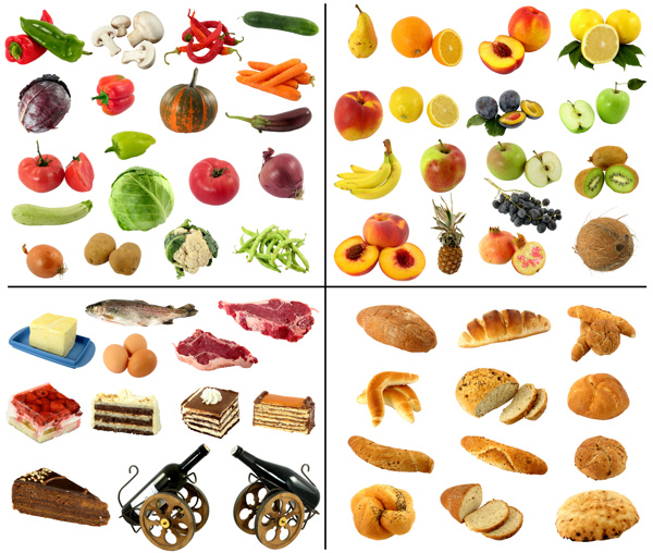 高清蔬菜水果生鲜面包图片