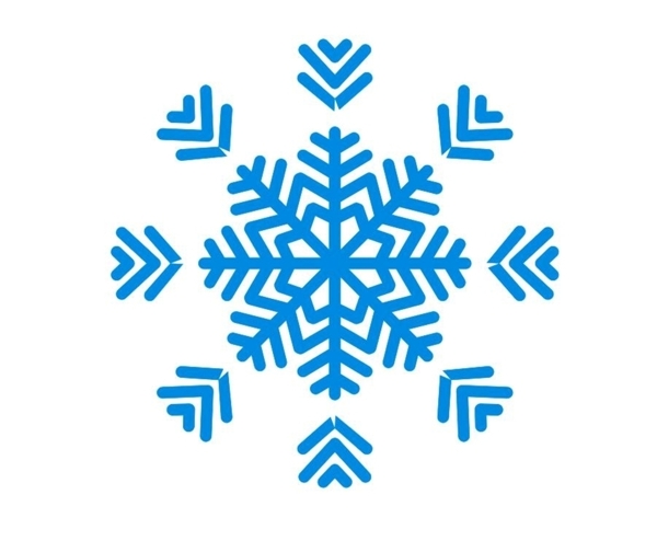 雪花素材矢量图logo