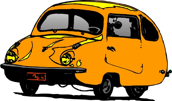 汽車小轎車矢量素材EPS格式0546