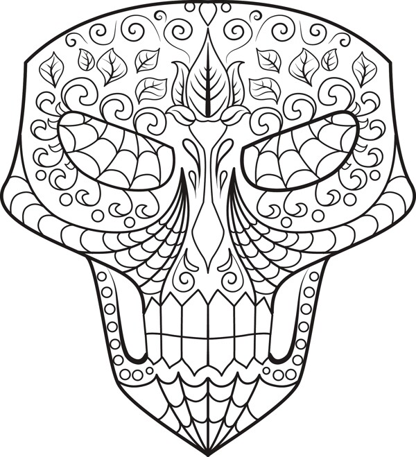 糖頭骨矢量元素