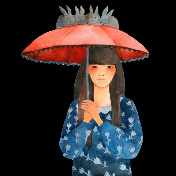 位圖插畫時尚插畫人物插畫藝術效果免費素材