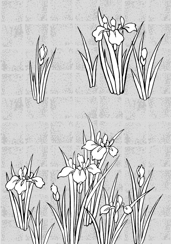 日本的植物花卉矢量素材圖44