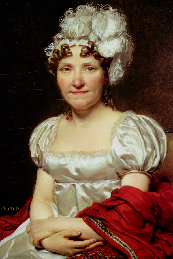法国贵族女性油画图片
