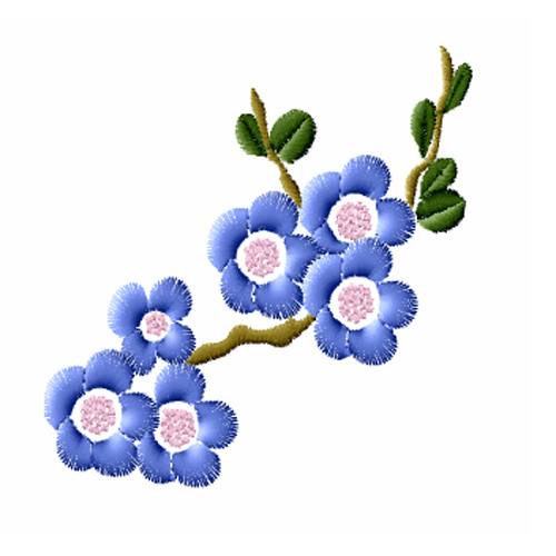 繡花植物花卉花朵樹葉免費(fèi)素材