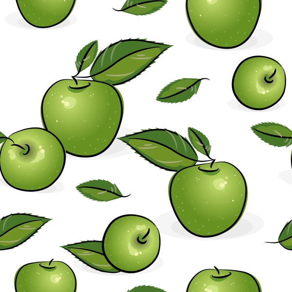 手绘苹果背景图片
