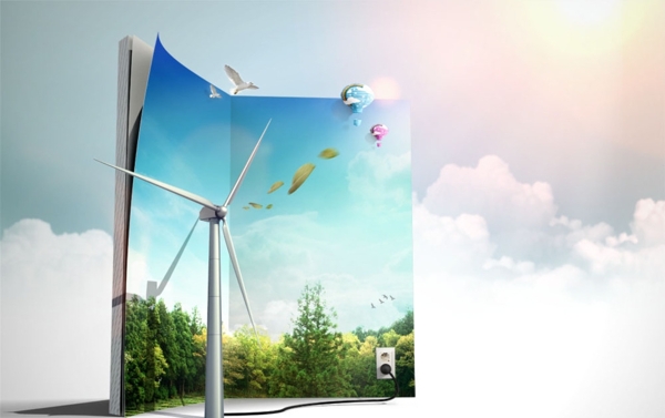 风能环保清洁能源图片