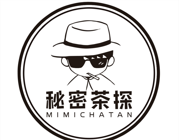 秘密茶探logo墨镜