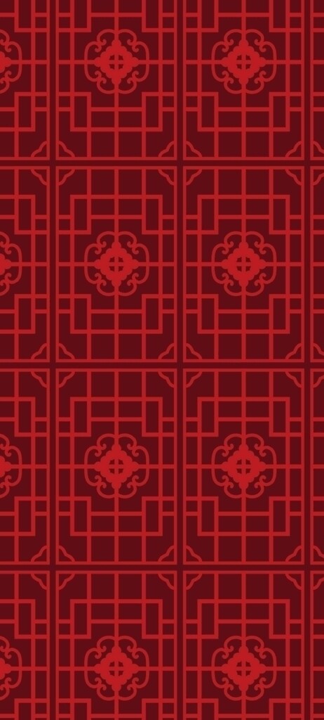 春节红色花纹背景