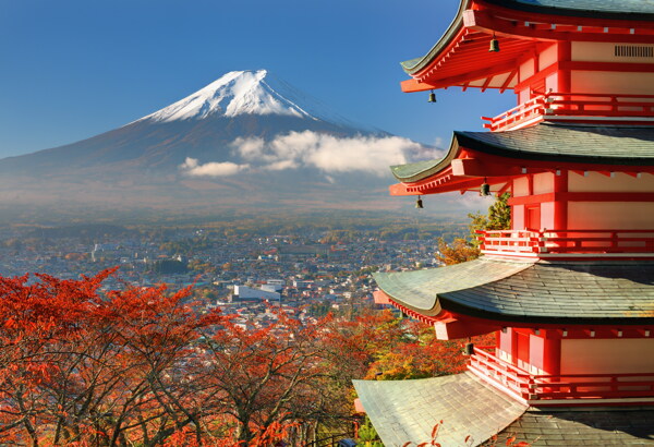 日本富士山風景