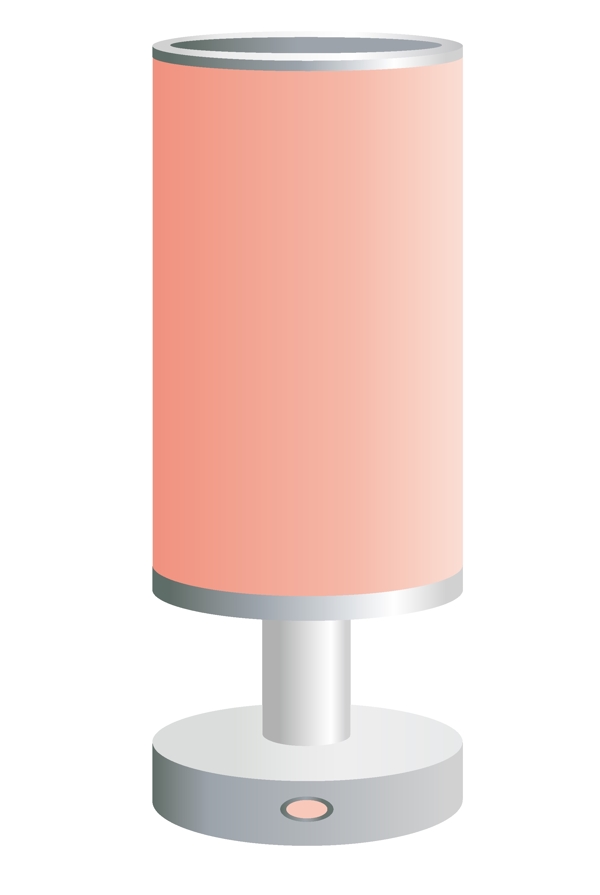 粉色长条形台灯