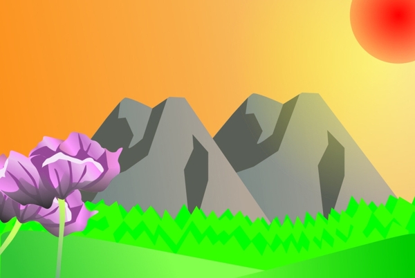 風(fēng)景插畫