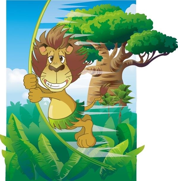 寫實野生動物矢量圖15