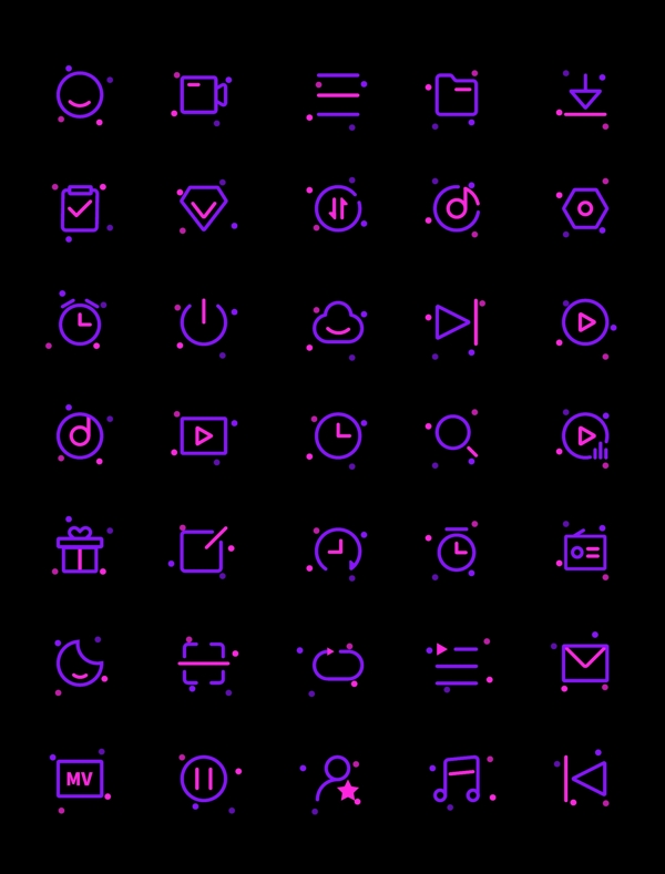 播放器icon图标